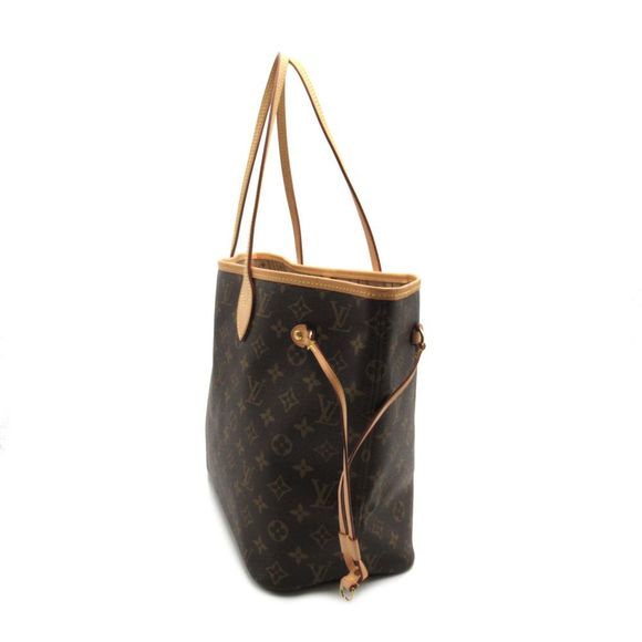Louis Vuitton Neverfull MM Tote Bag PVC Coated Canvas Monogram Brown - Picture 3 of 8